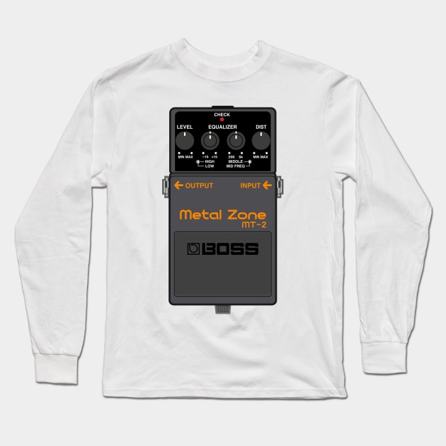 Boss MT-2 Metal Zone Guitar Effect Pedal Long Sleeve T-Shirt by conform